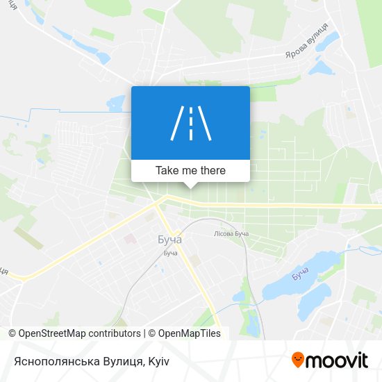 Яснополянська Вулиця map