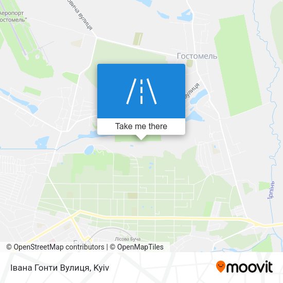 Карта Івана Гонти Вулиця