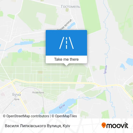 Карта Василя Липківського Вулиця