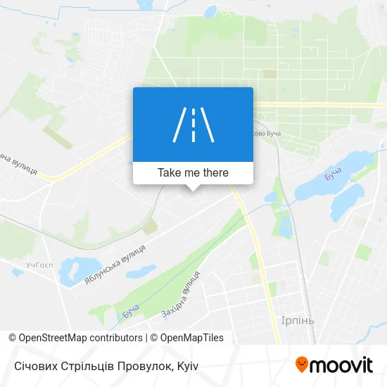 Карта Січових Стрільців Провулок