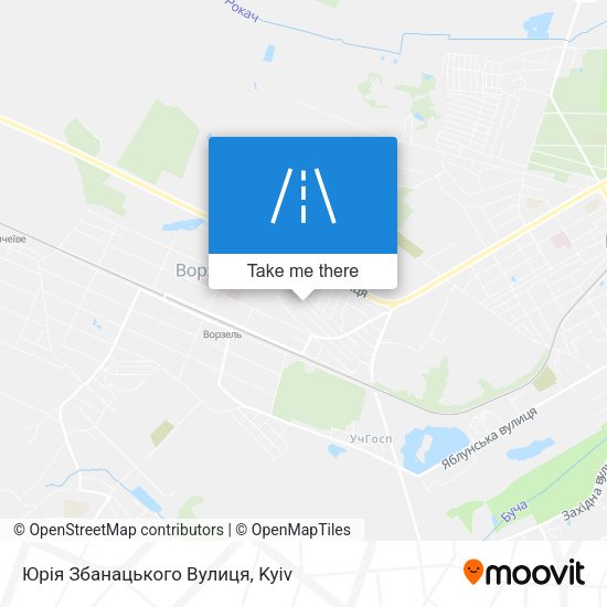 Юрія Збанацького Вулиця map