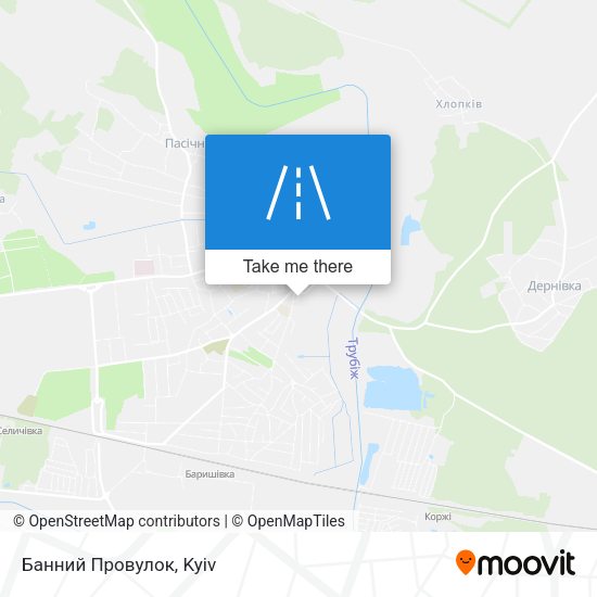 Карта Банний Провулок