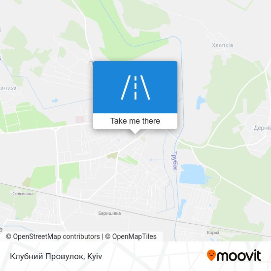 Карта Клубний Провулок