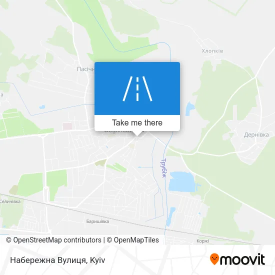 Карта Набережна Вулиця
