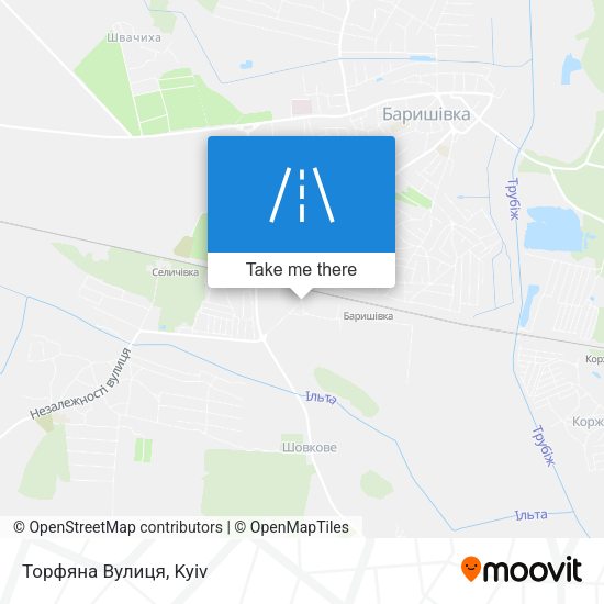 Торфяна Вулиця map