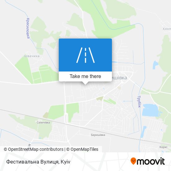 Фестивальна Вулиця map