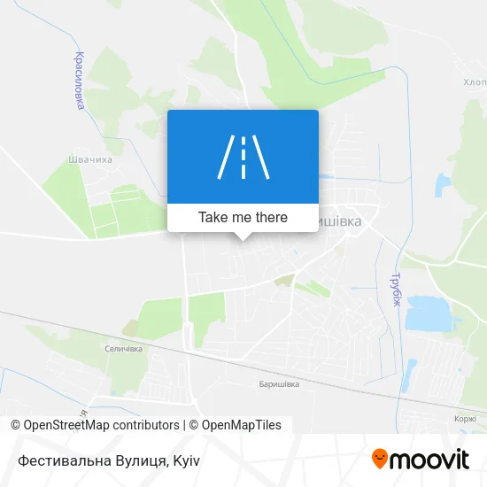 Карта Фестивальна Вулиця