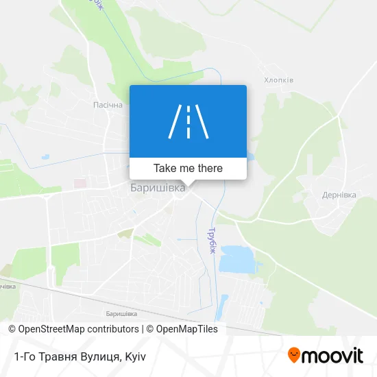Карта 1-Го Травня Вулиця