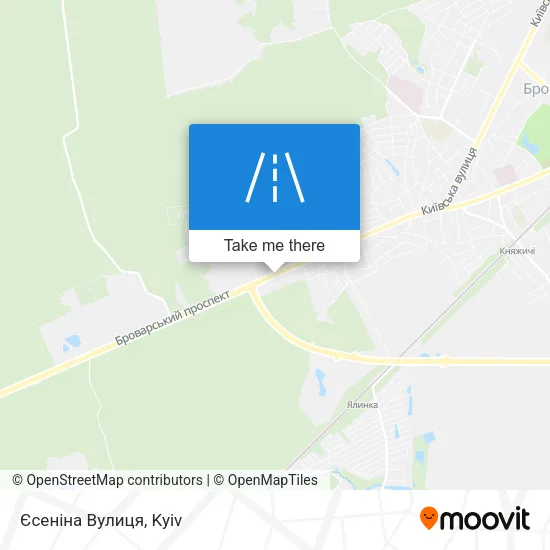 Карта Єсеніна Вулиця