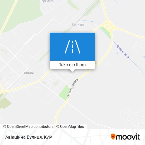 Карта Авіаційна Вулиця