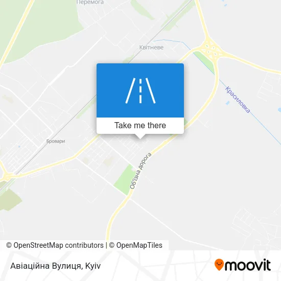 Карта Авіаційна Вулиця