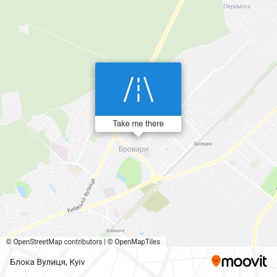 Блока Вулиця map