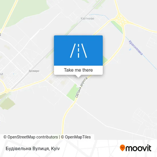 Карта Будівельна Вулиця