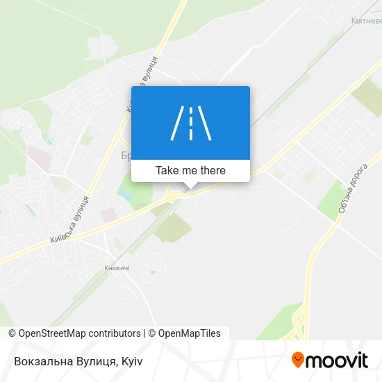 Карта Вокзальна Вулиця