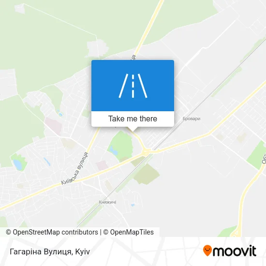 Карта Гагаріна Вулиця
