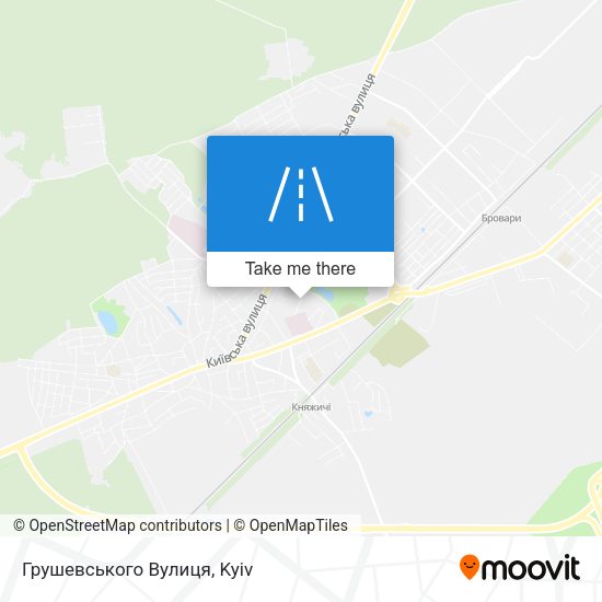 Грушевського Вулиця map