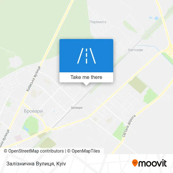 Карта Залізнична Вулиця