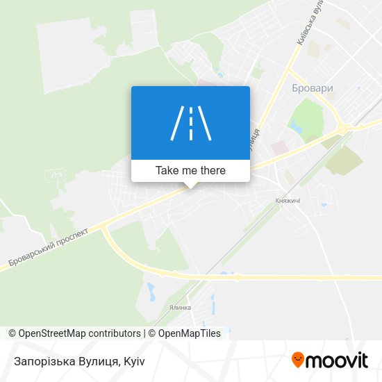 Запорізька Вулиця map
