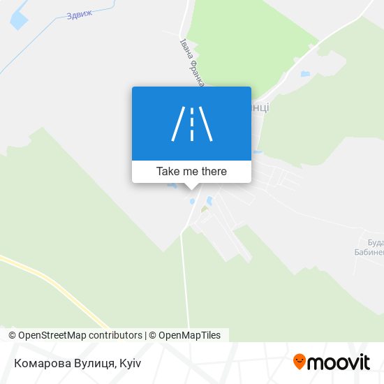 Комарова Вулиця map