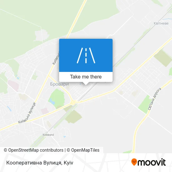 Карта Кооперативна Вулиця
