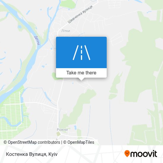 Костенка Вулиця map