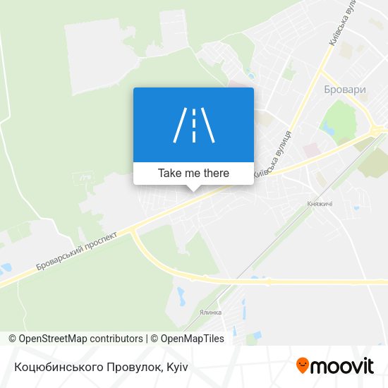 Коцюбинського Провулок map