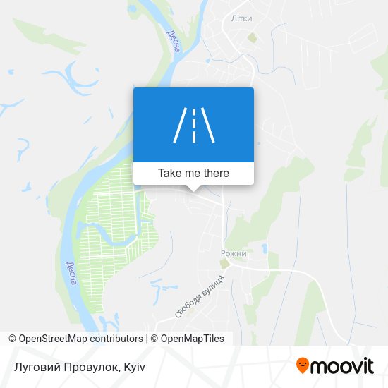 Луговий Провулок map
