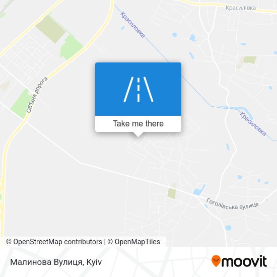 Малинова Вулиця map