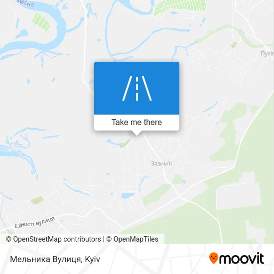 Карта Мельника Вулиця