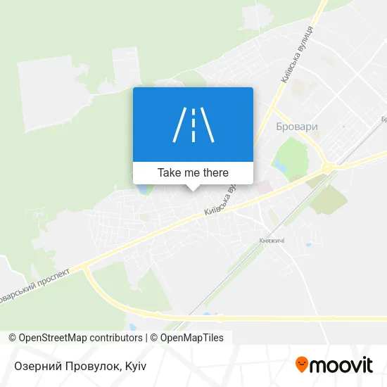 Карта Озерний Провулок