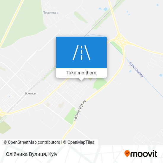 Олійника Вулиця map
