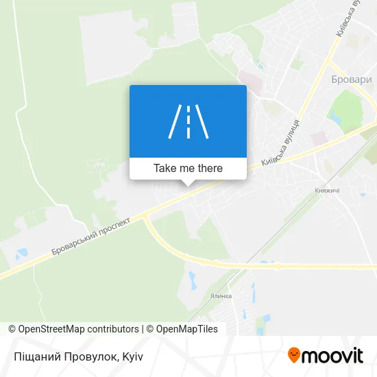 Карта Піщаний Провулок