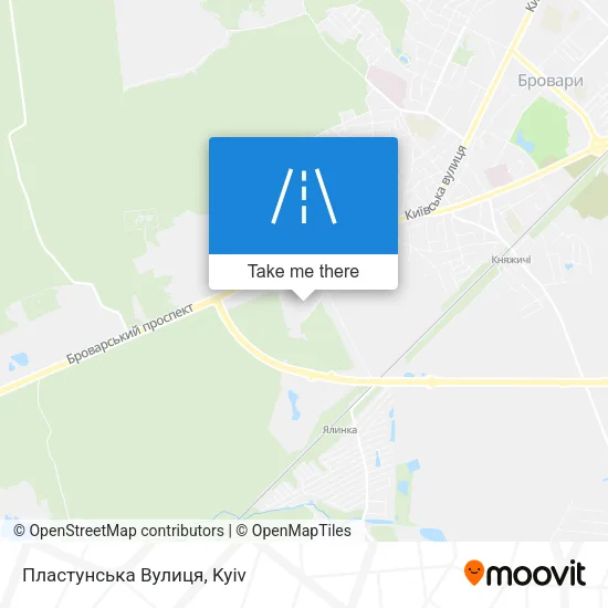 Карта Пластунська Вулиця