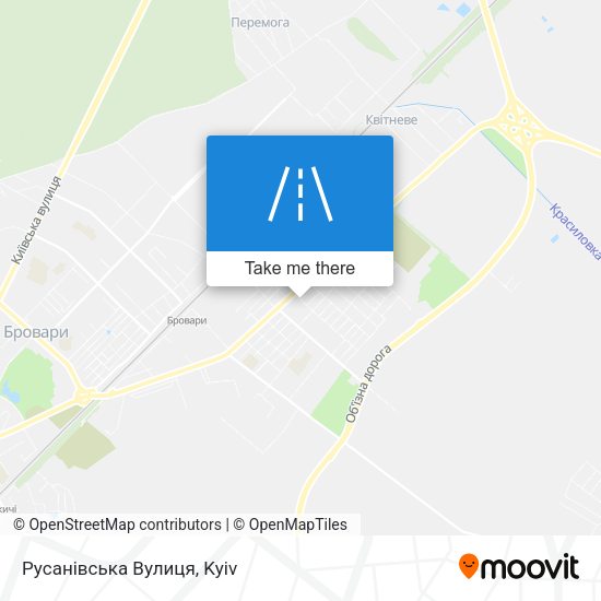 Русанівська Вулиця map