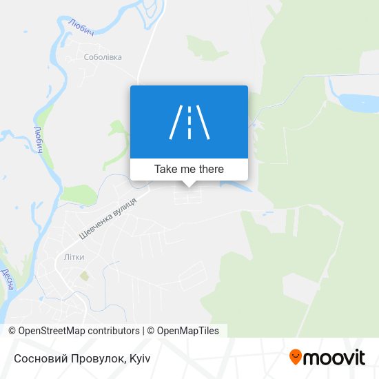 Сосновий Провулок map