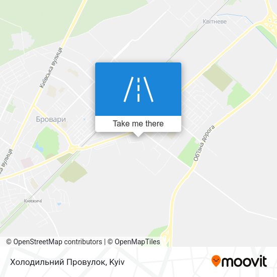 Холодильний Провулок map