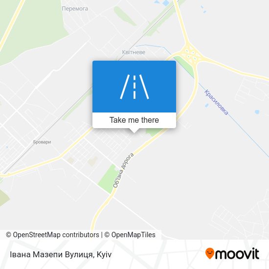 Івана Мазепи Вулиця map