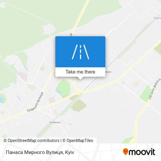 Панаса Мирного Вулиця map