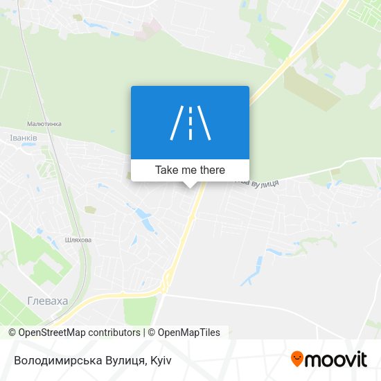 Володимирська Вулиця map