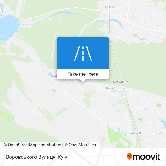 Карта Воровського Вулиця