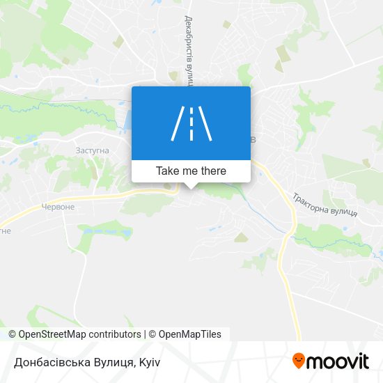 Донбасівська Вулиця map