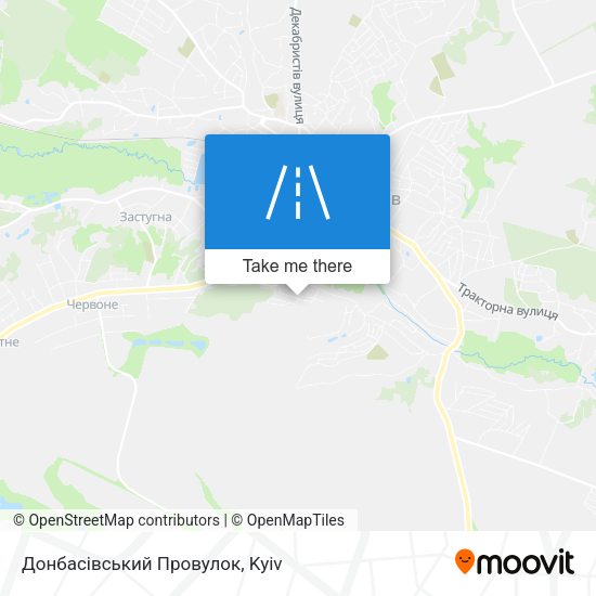 Карта Донбасівський Провулок