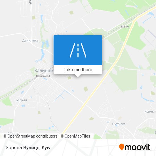 Зоряна Вулиця map