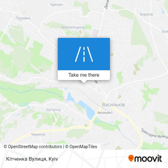 Кітченка Вулиця map