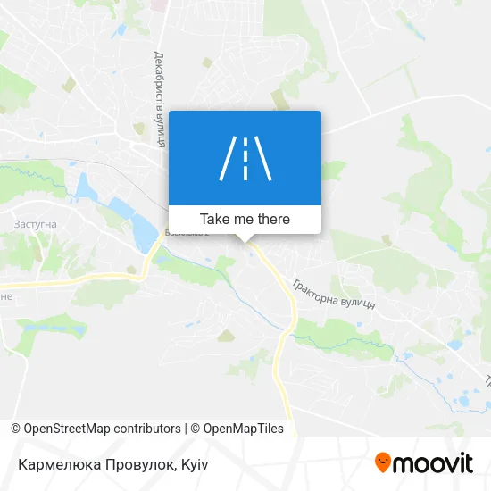 Карта Кармелюка Провулок