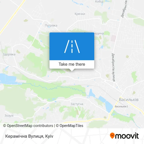 Карта Керамічна Вулиця