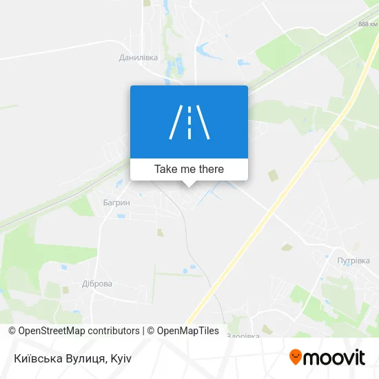 Карта Київська Вулиця