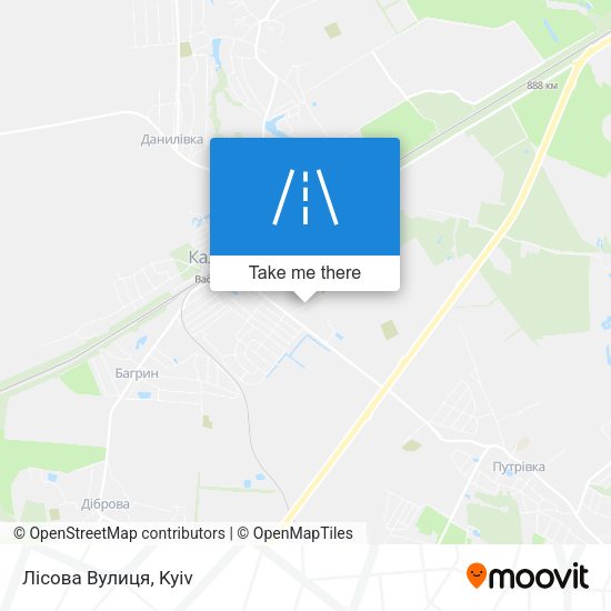 Лісова Вулиця map