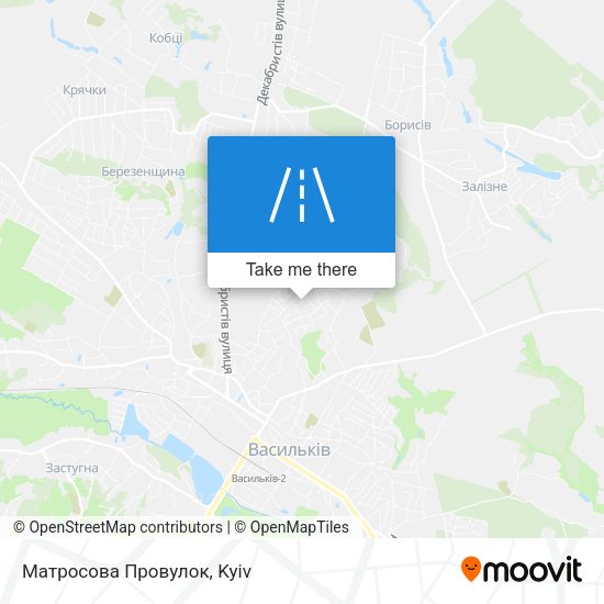 Матросова Провулок map