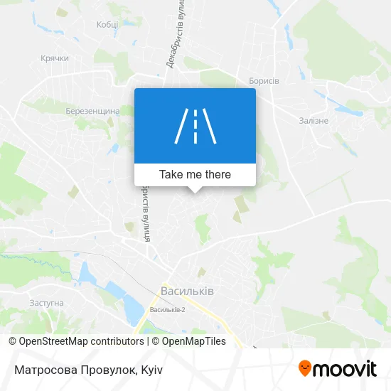 Карта Матросова Провулок
